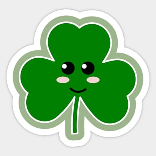 Cute St Patricks Day Shamrock Sticker